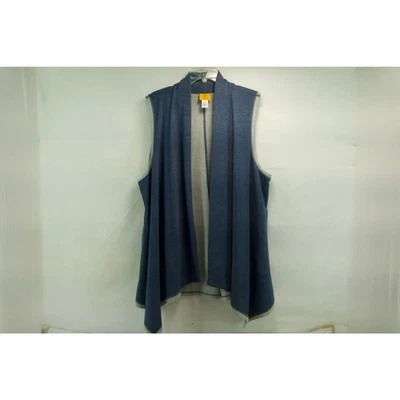 Ruby RD women’s 2X denim look blue vest sweatshirt feel  - Image 1 of 4