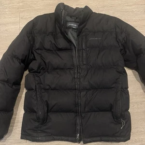 Eddie Bauer Goose Down Puffer Jacket EB650 Men's M Black - Picture 1 of 12