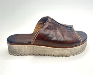 Letto di design Stu Fairlee II donna pelle plateau scivoli marrone rustico taglia 8 - Foto 1 di 11