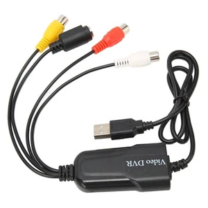 Video Capture Card Device To Usb Sound Video Converter Vhs Dv Vcr Hi8 Dv ND - Afbeelding 1 van 12