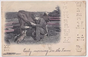 MORSE (LIKE) CODE MESSAGE POSTED 1908 TO B.H. AUSTIN, BELMONT NEW YORK - Picture 1 of 2