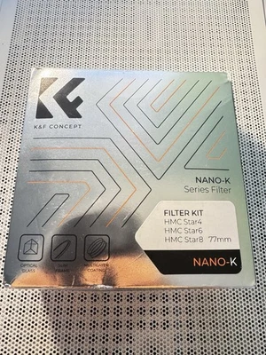 K&F Concept  3 pcs Star Filters Set 4+6+8 Points Cross Screen Starburst Filter - Image 1 of 4