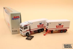 AWM MAN TGA XXL refrigerated drawbar truck "Tine" Norway No. 71628 1:87 /AWN21 - Picture 1 of 1