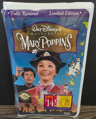 Mary Poppins Walt Disney's Masterpiece Limited Edition VHS 1997 / NEW SEALED - Image 1 of 4