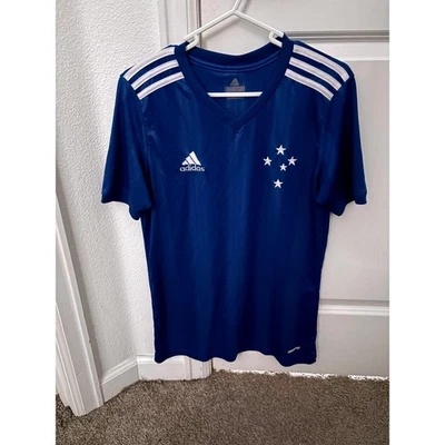 Adidas Cruzeiro Esporte Clube Soccer 2020 Jersey AEROREADY Blue Men's Size M #10 - Image 1 of 4