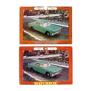 NEW 1969 Matchbox Lincoln Continental #31 Frame Tray Puzzle & Cover Sheet - Picture 1 of 1