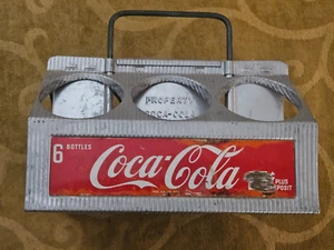 Vintage Coca-Cola Aluminum Metal 6-Pack Bottle Carrier - 1950’s - Picture 1 of 9