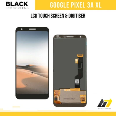 For Google Pixel 3A XL (2019) Black OLED LCD Touch Screen Display No Frame UK - Image 1 of 3