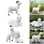 Resin Goat Figurine Ornament for Home Outdoor Statue Kit Housewarming Gift