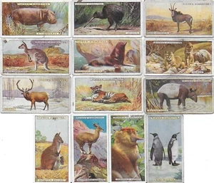 John Player Cigarette Cards Natural History 1924 Part Set of 13/50 All Shown - Picture 1 of 2