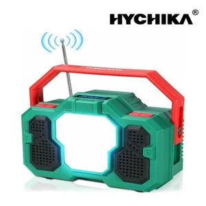 HYCHIKA Radio Weltempfänger Bluetooth Lautsprecher Radio mit LED Taschenlampe - Bild 1 von 4
