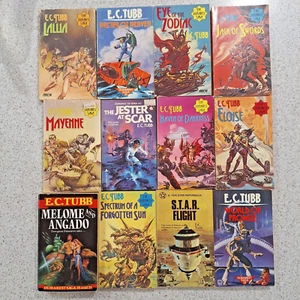 E. C. Tubb Sci-Fi Book Bundle 12 Vintage Sci-Fi Books The Dumarest saga and More - Picture 1 of 9