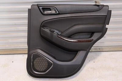 GMC YUKON 2015-2020 puerta trasera derecha panel embellecedor cubierta negro OEM Foto 1 de 4