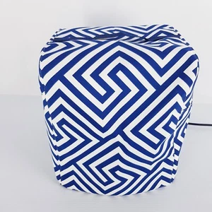 Handmade Blue White Abstract Dust Cover For Thermomix TM5 TM6 Air Fryer Cover... - Bild 1 von 15