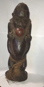 Statue Afrikanischer Fetisch Affe Bulu Kamerun Afrikanische Kunst Holzschnitzerei Figur groß - Bild 1 von 8
