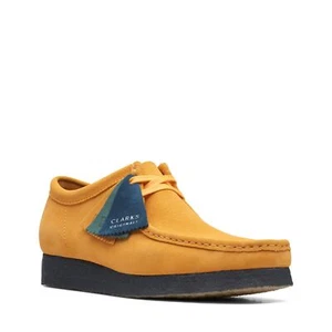 ✅🆕🚚Express Clarks para hombre ic Wallabee amarillo/azul 26168858 - Imagen 1 de 9