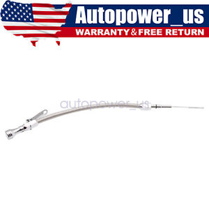 Flexible Braided Stainless Engine Oil Dipstick For Chevy LS LS1 LS2 LS6 5.7 6.0
