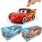 McQueen Piggy Bank Cars Coin Saving Box Music Light Eyes Movable Toy Kids Gift