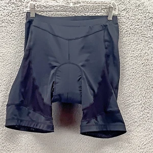 Beroy Cycling Shorts Womens XL Black Stretch Pull On Padded Logo Mesh Panels - Picture 1 of 10