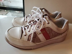 Dexter 'Lori' weiß rot gold Bowlingschuhe Damengröße 8 Medium Turnschuhe - Bild 1 von 12