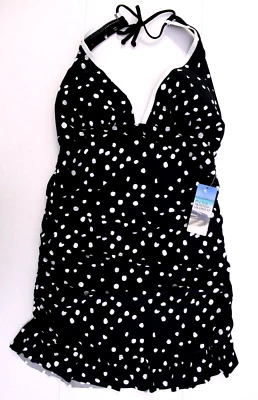 M & S Damas Traje de Baño con Falda Extraíble Tazas de Espuma Suave Disfraz de Natación Foto 1 de 4