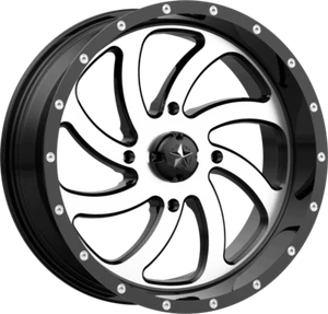 Rueda mecanizada de interruptor MSA M36 20x7 4/137 4+3 rueda UTV SXS - Imagen 1 de 1