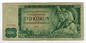 Billet de Banque de 1961 de Tchécoslovaquie 100 couronnes /RUBB38 - Picture 1 of 2