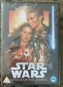 Star Wars Attack of The Clones - Episode 2 (II) (DVD) New and Sealed - Imagen 1 de 2