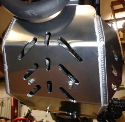 Placa de deslizamiento Flatland Racing plateada para Yamaha XT250 2008-2025 Foto 1 de 4