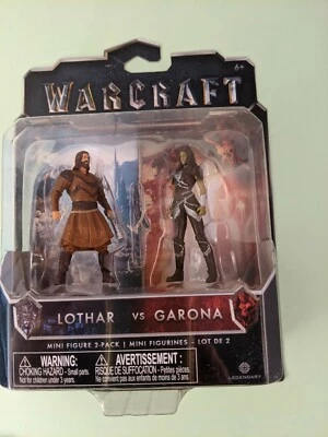 Juego de 2 minifiguras Warcraft, Lothar Vs. Garona Foto 1 de 4