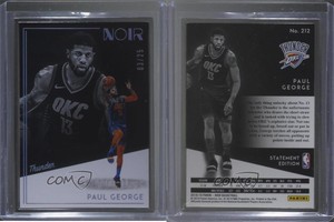 2018-19 Panini Noir Metal Frame Statement Edition /25 Paul George #212