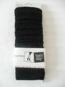 GUETRE FEMME TAILLE UNIQUE NOIRE MARQUE TWINDAY - Picture 1 of 1