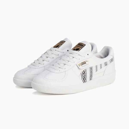 Monster Hunter x Puma Palermo Pelle Puma Bianco Puma Nero Puma Oro Uomo Us7 5