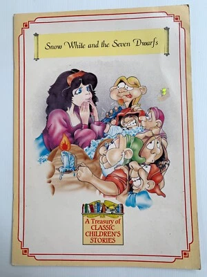 Snow White and the Seven Dwarfs Giant Big Book Storytime Homeschooling Vintage - Image 1 of 4