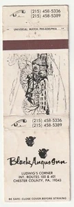 FUNDA MATCHBOOK - RESTAURANTE ANGUS INN NEGRO - CONDADO DE CHESTER PENNSYLVANIA - Imagen 1 de 3