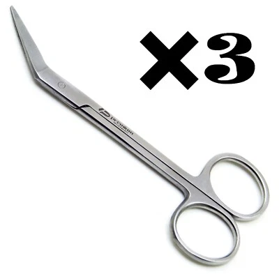 3x Tijeras Micro Iris Universales Angulares 4.5" Instrumentos Premium Afilados/Afilados Foto 1 de 4