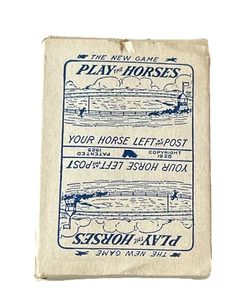 Play the Horses Card Game 1928 Oliver Company RARE Horse Racing Complete - Picture 1 of 16