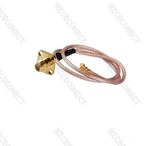 3 piezas IPX/u.fl a SMA brida de conector hembra 4 orificios cable cola de cerdo RG178 25 cm Mini-PCI - Imagen 1 de 2