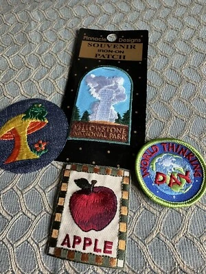 Vintage Lot of Patches Cute Hippie Iron On Sew On - Image 1 of 4