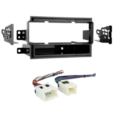 Kit de tablero y cables de instalación de radio Din simple 99-7405 para Titan S, montaje estéreo para automóvil Foto 1 de 4