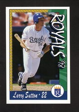 Larry Sutton--1998 Royals Police Baseball Card--Kansas City Life