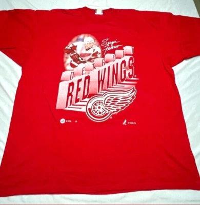 #T23 - CAMISA DE HOCKEY VINTAGE DETROIT RED WINGS SERGEI FEDOROV TALLA 3XL - ROJA Foto 1 de 4