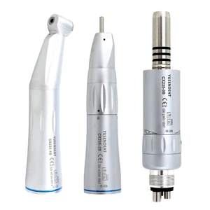 COXO Dental Low Speed Handpiece Contra Angle Straight Air Motor 4 Holes CX235B - Picture 1 of 72