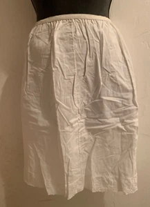 Vintage Lorraine Baumwolle oder Mischung Halbslip klein, Bordüre Borte, 2-lagig, weiß - Bild 1 von 4