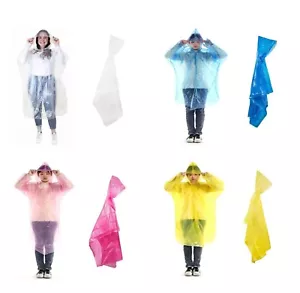 5 x Rain Poncho Quantities Cape Holiday Event Hiking Sport Casual Disposable - Picture 1 of 9