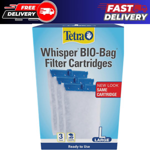 Tetra Whisper Bio-Bag Filter Cartridges For Aquariums - Ready To Use BLUE 3-Coun