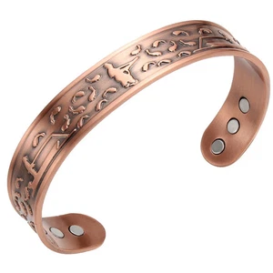 Brazalete magnético de cobre puro - Brazalete energético para terapia del dolor de artritis - Pescador - Imagen 1 de 5