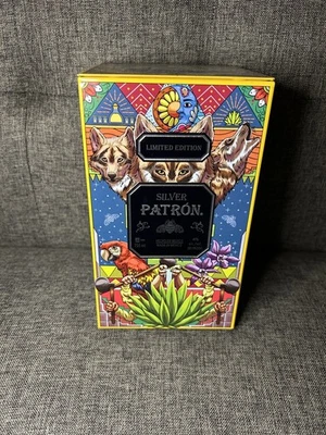 Patron Tin Box Tequila Silver wolves Limited Edition Pre Owned  - Image 1 of 4