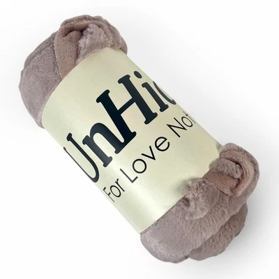 UnHide For Love Not Fur 50 x 60 inch Lil' Marshmallow Blanket Rose Pink NEW - Image 1 of 3