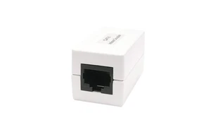 Steren Cat6 Inline Coupler RJ45 - White, Female-Female, Straight Configuration - Picture 1 of 1
